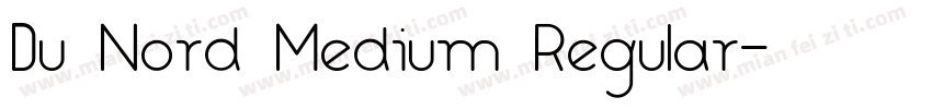 Du Nord Medium Regular字体转换